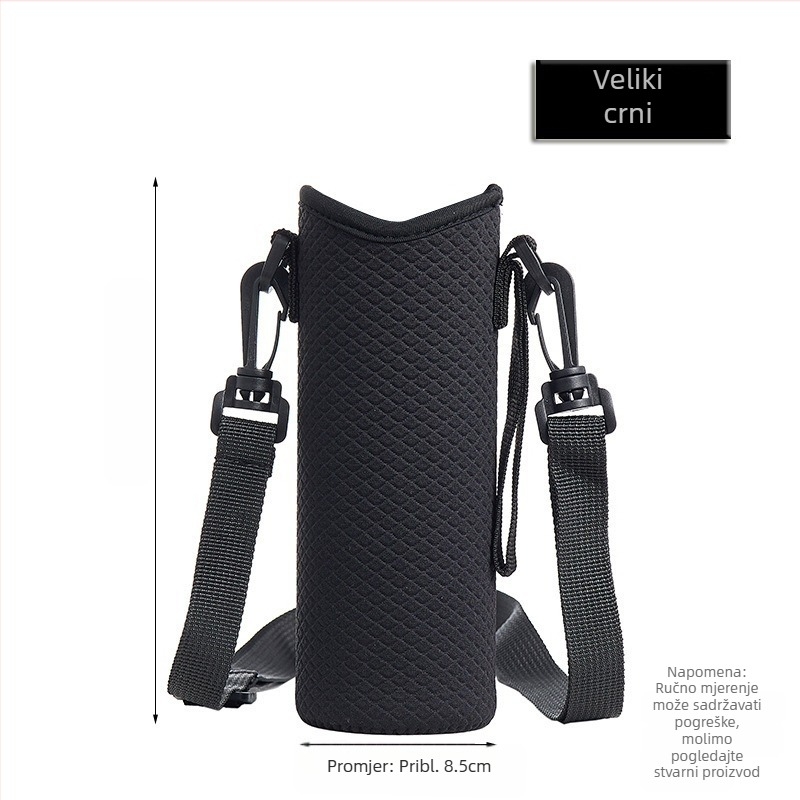 Izolirani navoj za šalicu s crossbody remenom, torba za bočicu, velika kapaciteta, univerzalna prilagodba