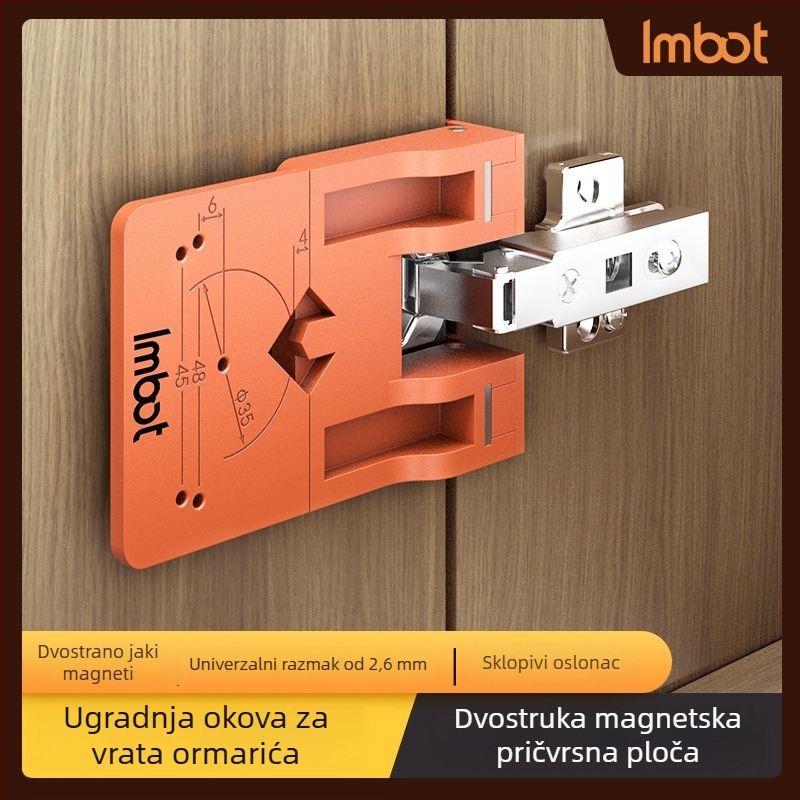 Novi magnetski pozicionirajući element za vrata ormara s 2,6 mm razmakom i alatom za brzu montažu