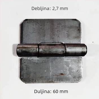 3-inčni debele željezne šarke, zavarene, za kapije i vozila, odvojive teške šarke, debljine 4 mm