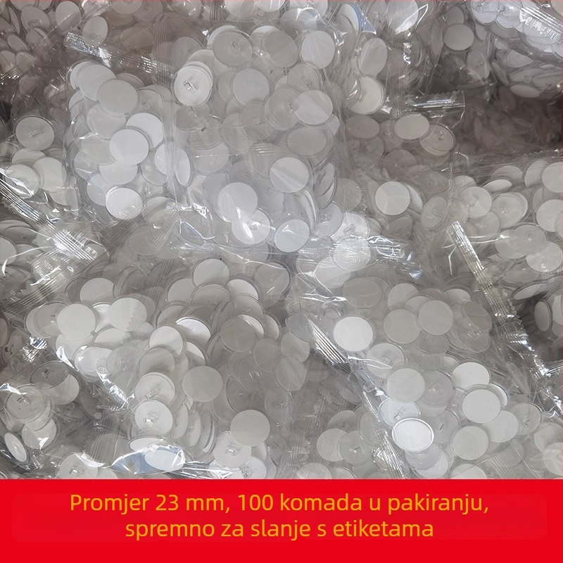 Prozirni samoljepljivi kuka za plafon i zid, 2.2 cm, set od 100 komada, prozirne bez tragova za ukrašavanje zavjese s perlama