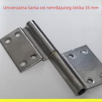 Odvojiva šarka za vrata, 35° zakrivljena aluminijska legura, u obliku zastave, za kupaonska i WC vrata