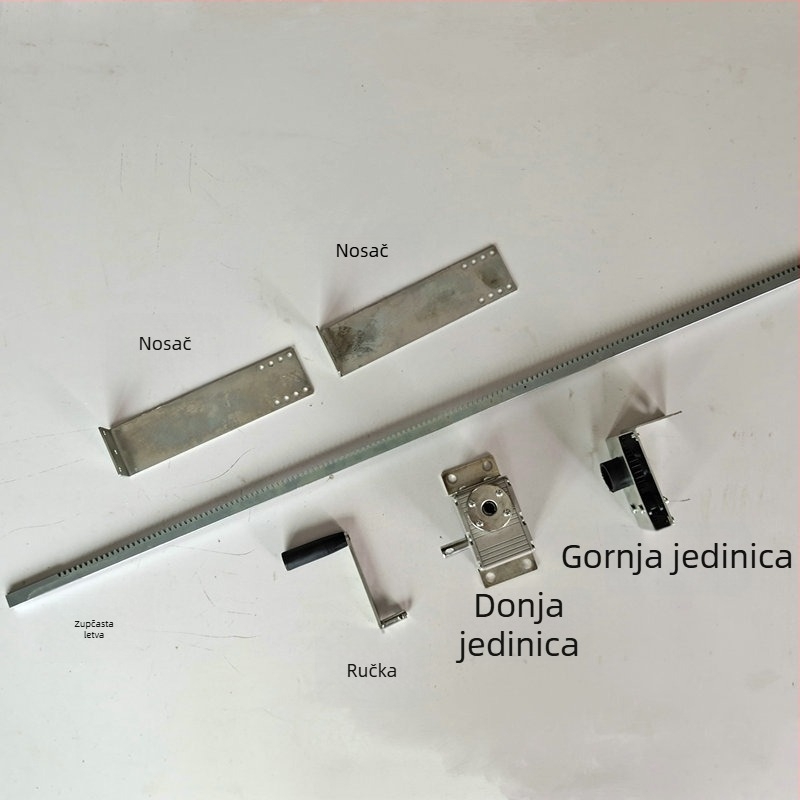 Ručni otvorivač prozora s mehanizmom šine i zupčanika, aluminijska legura, za kućnu upotrebu, ventilacija