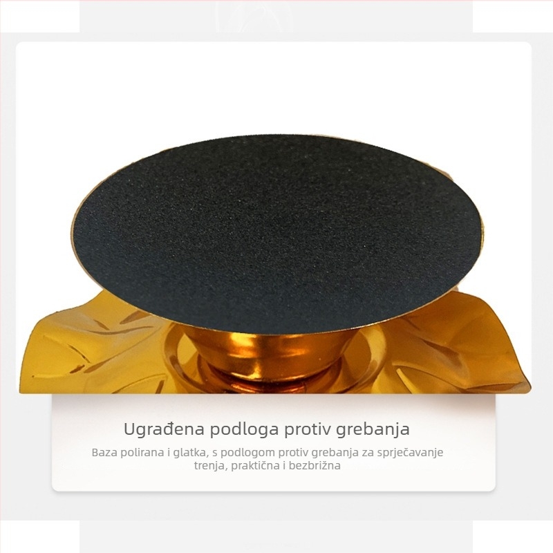 Držač za maslenu lampu u obliku lista lotosa, za ponude Buda, s protukliznom podlogom, sedmerostruka lotus lampa, budistički pribor