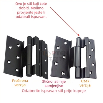 Aluminijski šarke od legure Type 4 za vrata i prozore – debeli šarki za prozore, pribor za šarke