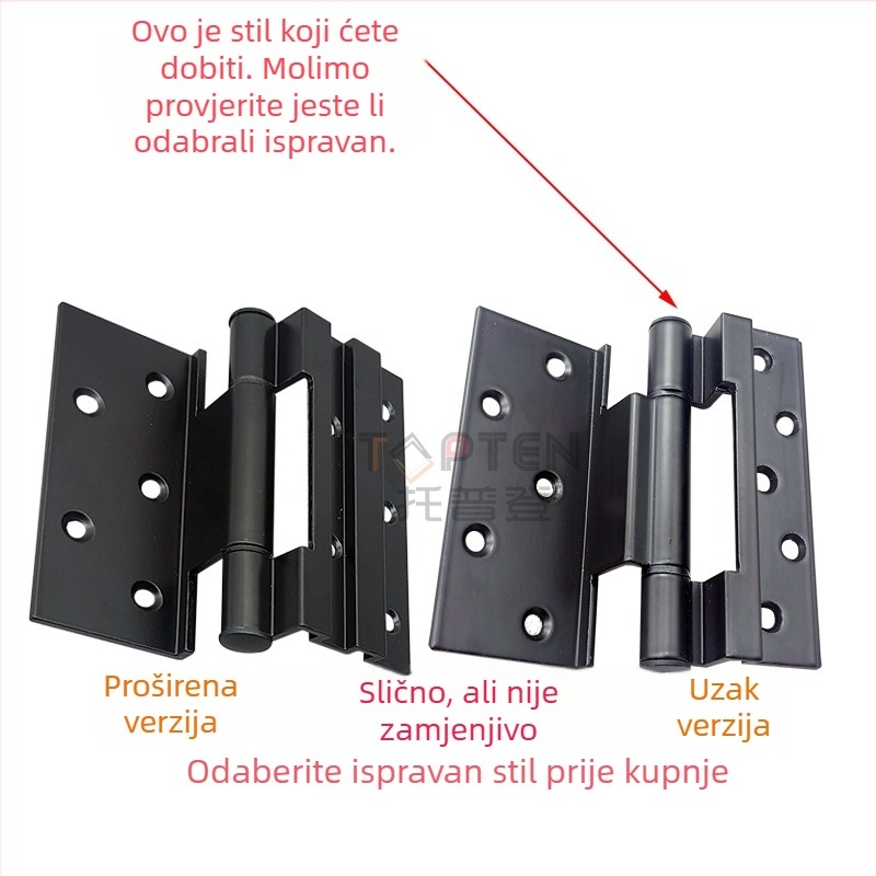 Aluminijski šarke od legure Type 4 za vrata i prozore – debeli šarki za prozore, pribor za šarke
