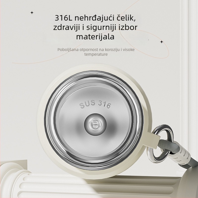 Gardenia pametna izolirana čaša s prikazom temperature, 316L nehrđajući čelik, velika kapaciteta, prijenosna za vanjsku upotrebu