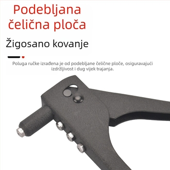 Prilagođeni ručni alat za zakovice za montiranje vrata i prozora – alat za uštedu rada za zakovice bez vidljivosti, 110-dijelni set u zelenoj kutiji, 4 pištolja, promjer zakovica 2,4/3,2/4,0/4,8 mm