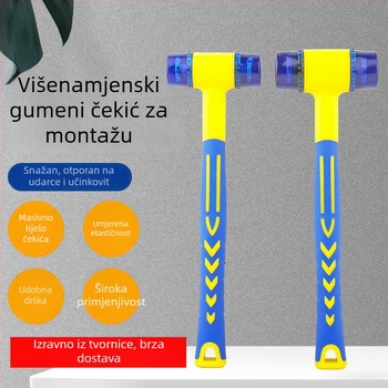 Gumeni čekić za umjetnost i rukotvorine, terenska upotreba, montaža vrata i prozora, masažni čekić