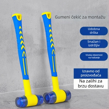 Gumeni čekić za umjetnost i rukotvorine, terenska upotreba, montaža vrata i prozora, masažni čekić