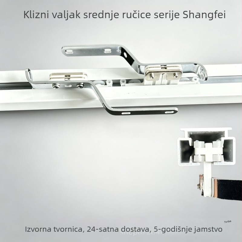 Električni dodaci za električne zavjese: S-Track srednji rameni klizač i POM pogonska jedinica za tračnicu Shangfei