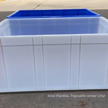 Plastična pravokutna kutija za skladištenje s poklopcem, deblja, velika zapremina, organizator i kutija za alate