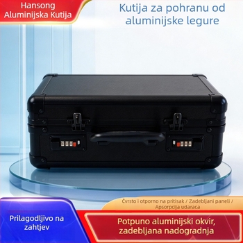 Višefunkcijska prijenosna kutija za alat od aluminijskog legura — debela vodootporna kutija za spremanje alata i precizne opreme