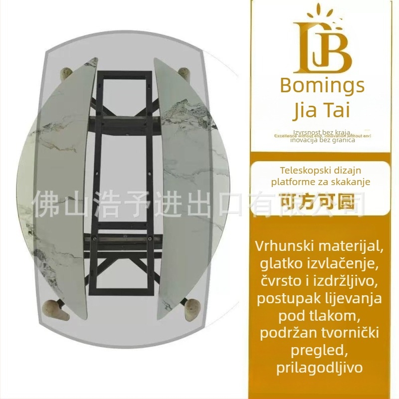 Bounce Rail dodaci za blagovaoni stol — klizne tračnice za stol, podizna okrugla platforma, višenamjenski regal, hardver od hladno valjanog čelika