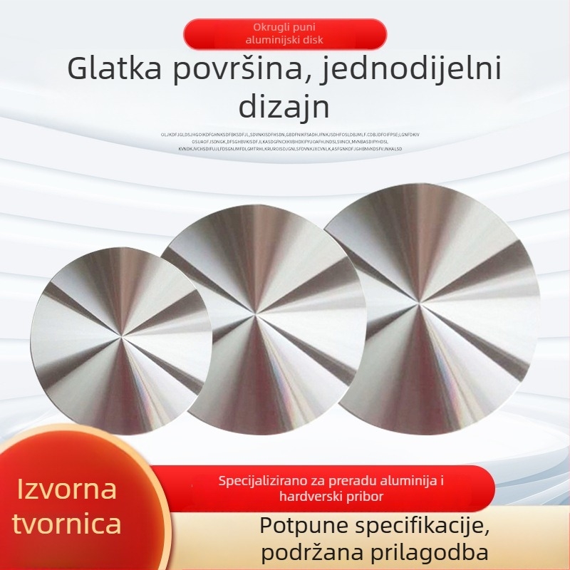 Kružni čvrsti aluminijski disk za namještajni hardver