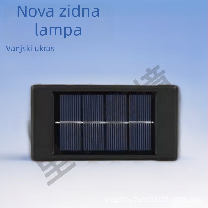 Solarna zidna svjetiljka za vanjsku dekoraciju, vodootporno projekcijsko zidno svjetlo za vrt i dvorište