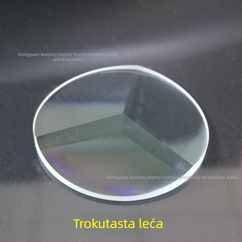 Optičke trokutaste i pentagonalne leće, staklena prizma, K9 optičko staklo, plano-konveksna leća