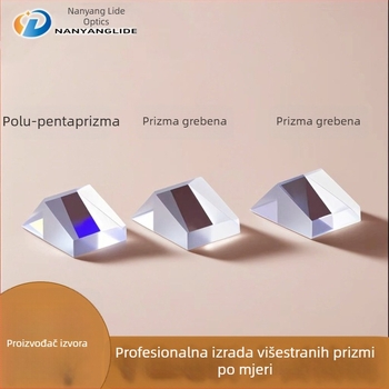 Poluvpentaprizma mikroskoplinska leća, prizma na grebenu, obrađeno optičko staklo, višefacetna polarizirana dvostrana leća