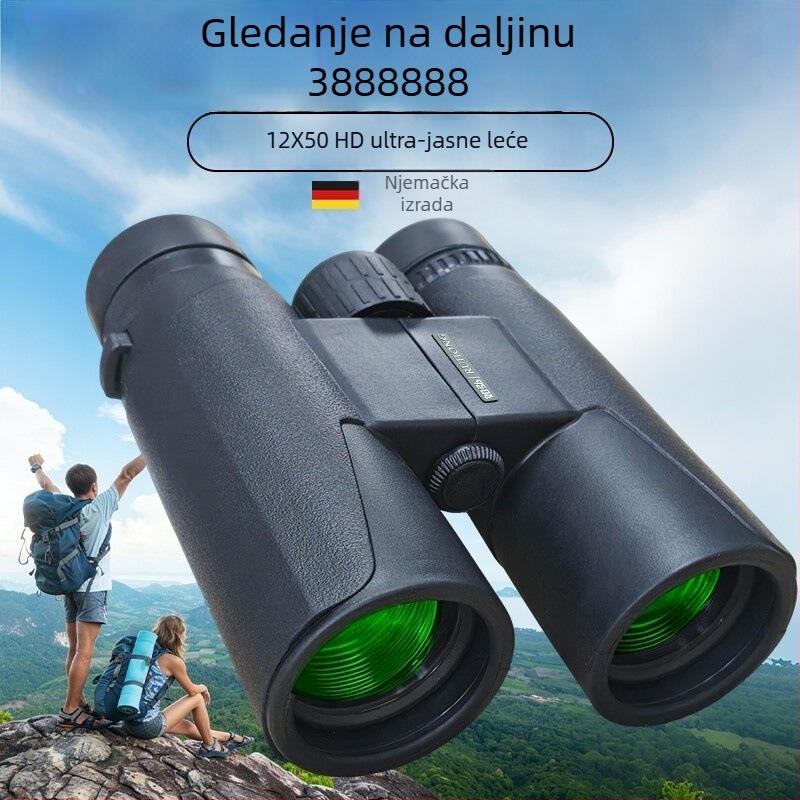 Monokularni teleskop visokog povećanja, njemačke kvalitete, profesionalnog razreda, za odrasle, na otvorenom, HD, za gledanje u uvjetima slabog osvjetljenja, za koncerte