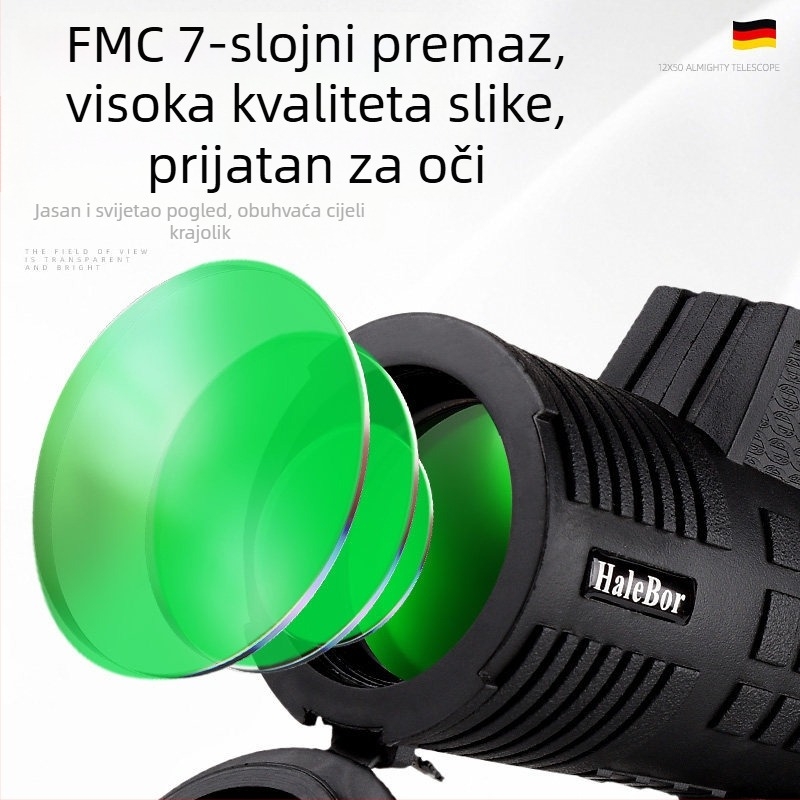 Prijenosni binokular s mogućnošću povećanja, HD kvalitete, profesionalne razine, dan/noć, za vanjsku upotrebu, gledanje događaja i koncerata na mobilnim uređajima