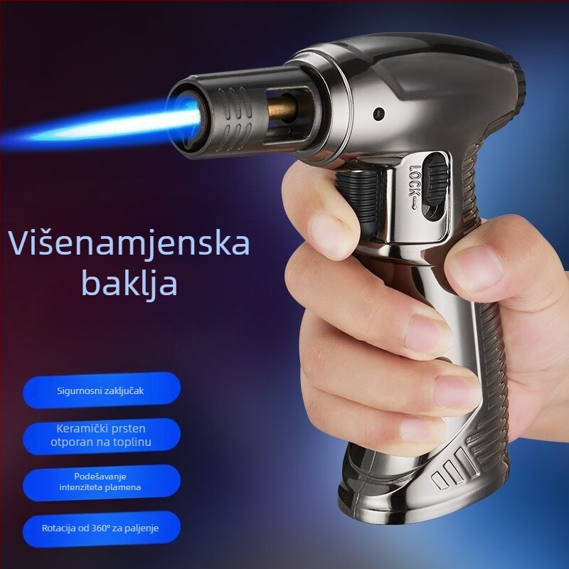 Ručna visoko-temperaturna baklja za zavarivanje, otporna na vjetar, refillable, za moxibustion, paljenje cigara, zavarivanje i roštilj