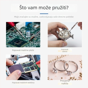 Osam setova od 16 LED magnifikacijskih naočala za nošenje na glavi, za popravak nakita i satova, ploča s krugovima i elektronički dijelovi