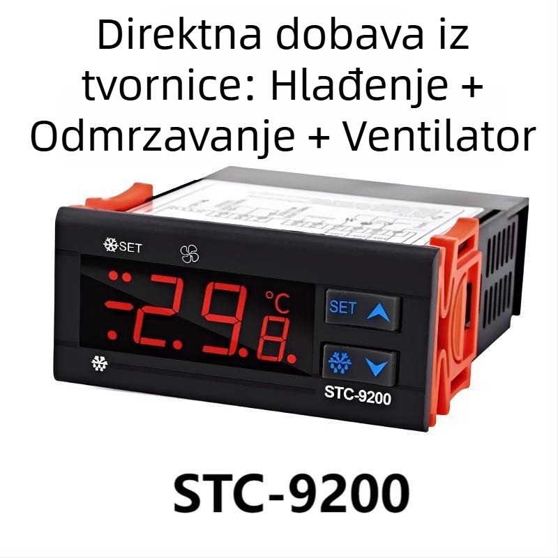 STC-9200 Digitalski kontroler temperature za zamrzivač s funkcijom odmrzavanja