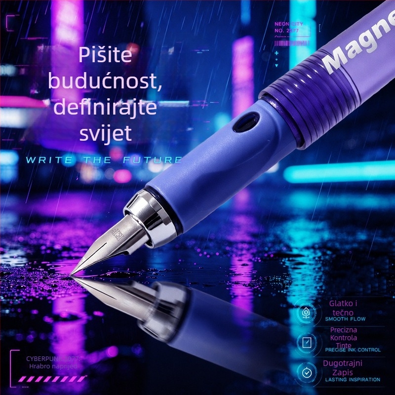 MP-2091 izbrisiva magnetska olovka za djecu, cyberpunk stil, glatko pisanje, zamjenjivi tintni patroni i mazivo
