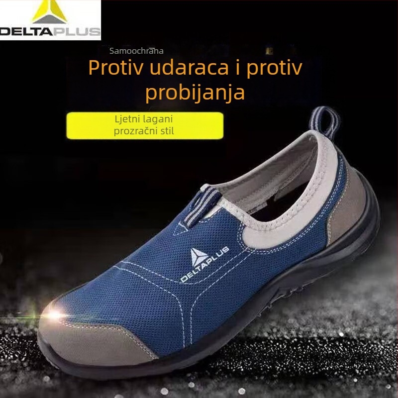 Delta 301216 Muške mrežaste zaštitne radne tenisice, prozračne, s čeličnim prstom, otpornost na klizanje i probijanje