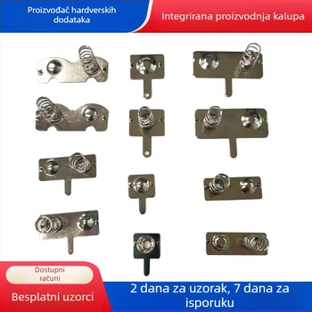 Pružinske kontakte baterija br. 5 i br. 7 – presovani dijelovi, kontakti za baterije i elektroniku