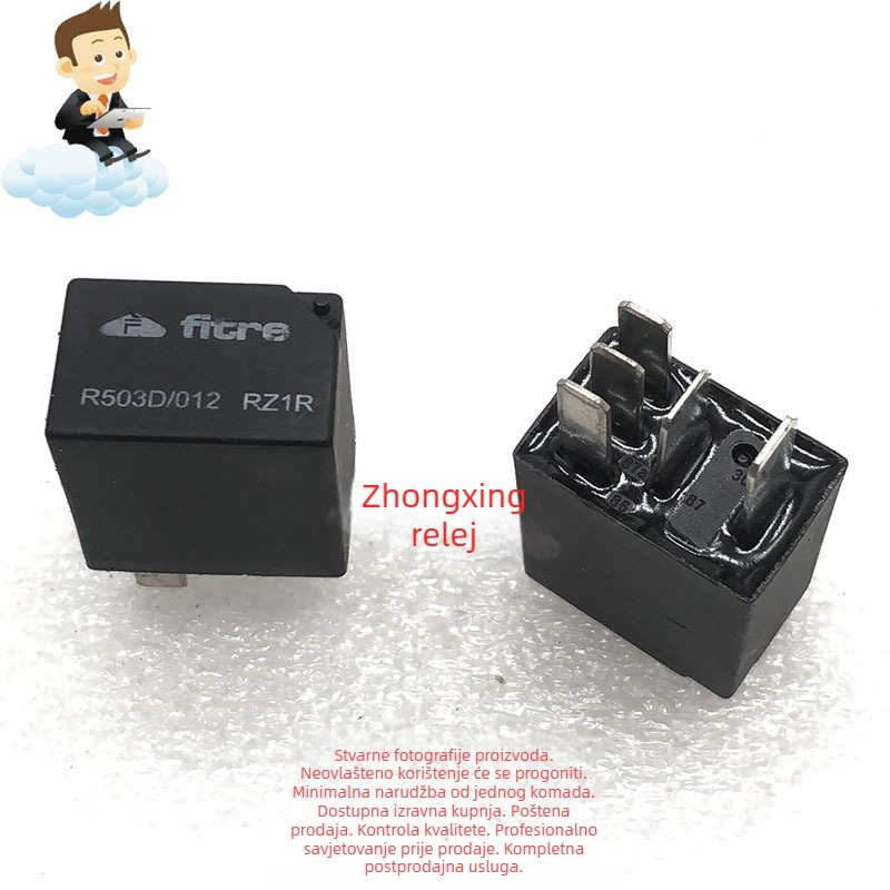 FITRE R503D/012 RZ1R, 5-pinski SPDT automobilski relej, 12V DC