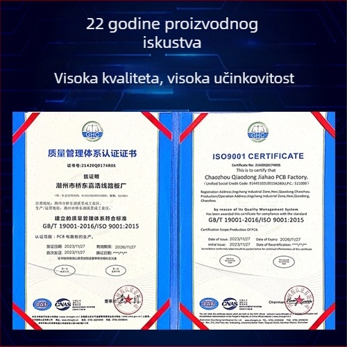 Jednostrana PCB pločica za kontroler, za prototipiranje, vatrootporna, CEM-3/FR-4, 22F