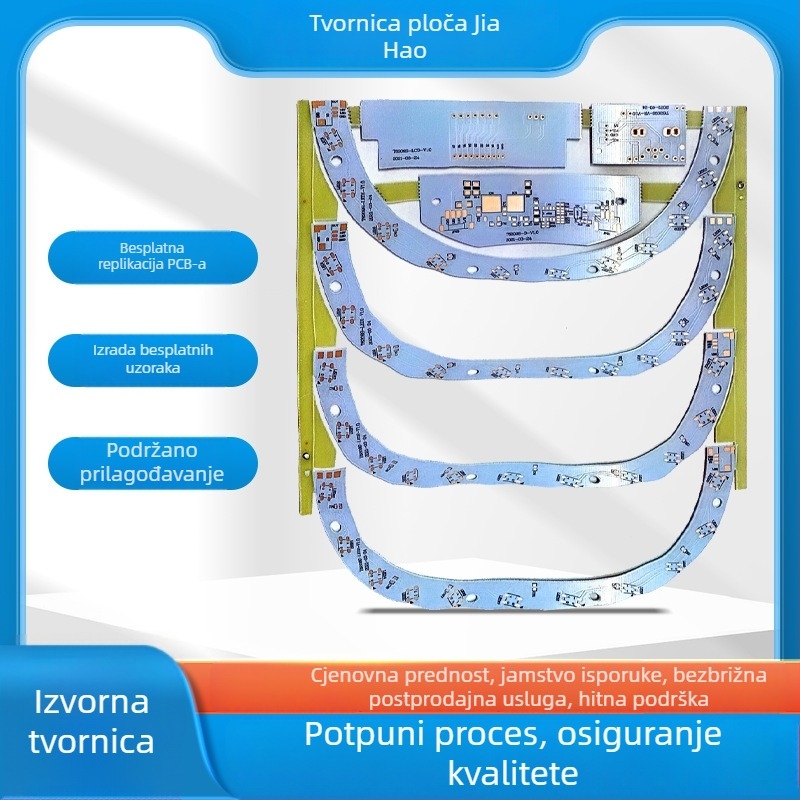 Jednostrana PCB pločica za kontroler, za prototipiranje, vatrootporna, CEM-3/FR-4, 22F