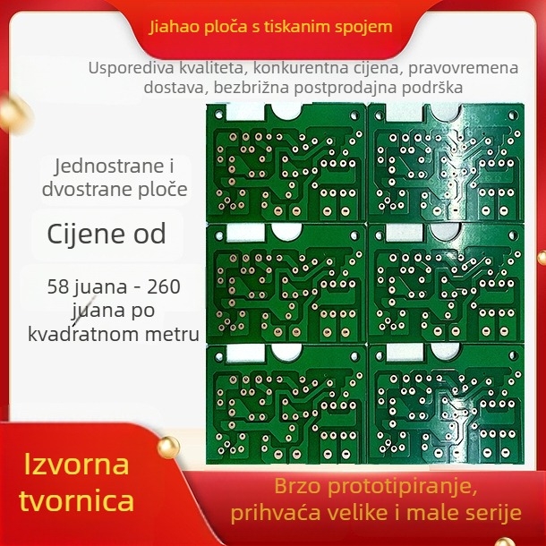 Ploča PCB napajanja FR4/CEM-3 vlaknast, dvostrana ili jednostruka, elektronički komponenti