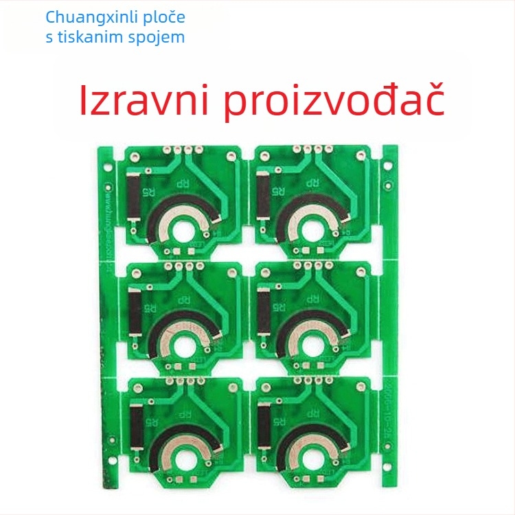 Dvoslojna FR-4 PCB pločica s otporom od karbonskog filma i listom termistora, karbonoljski proces, otporna na vatru