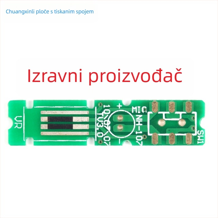 Dvoslojna FR-4 PCB pločica s otporom od karbonskog filma i listom termistora, karbonoljski proces, otporna na vatru