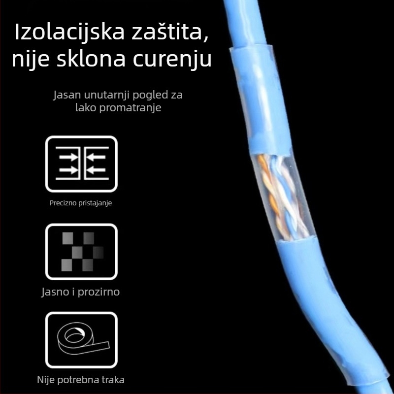 WTT prozirna toplinska cijev 2:1 za žice i kabelske, vodootporan zaštitni omotač