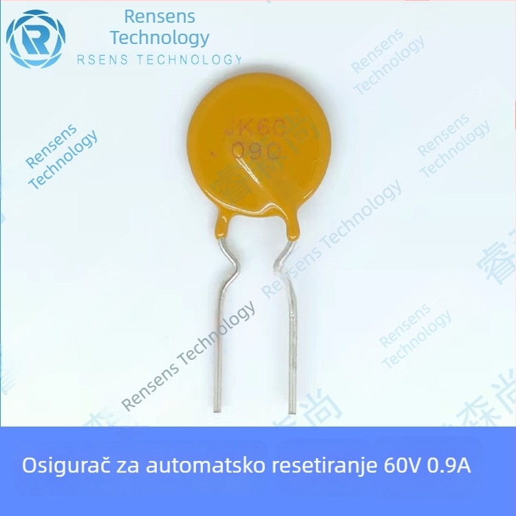 JK60-090 Jinke Plug-in PPTC resettable osigurač 0.9A 60V zaštitni element