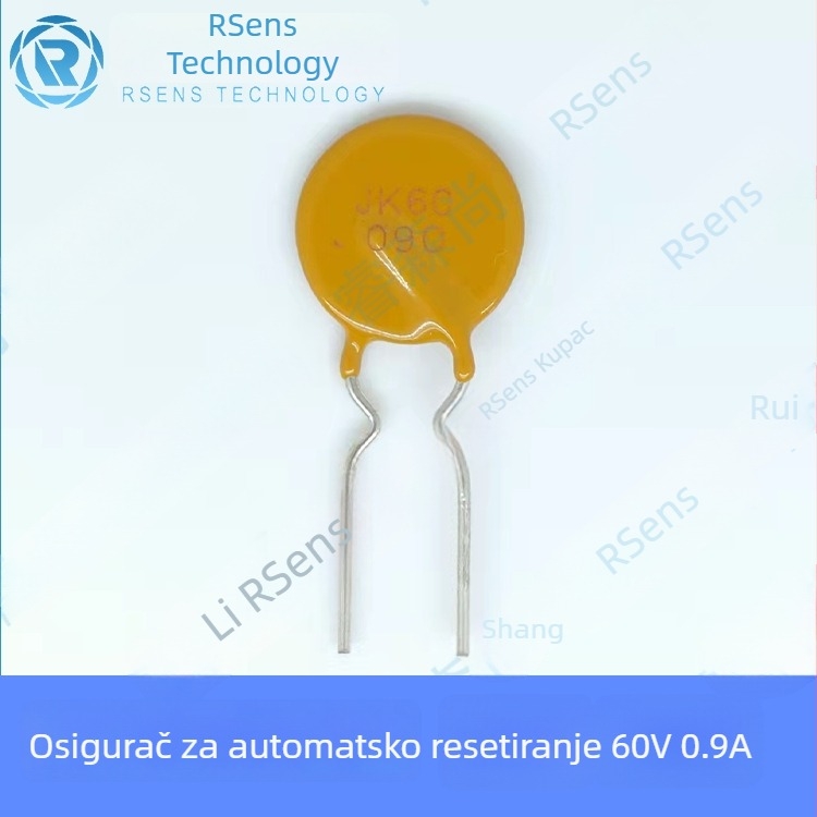 JK60-090 Jinke Plug-in PPTC resettable osigurač 0.9A 60V zaštitni element