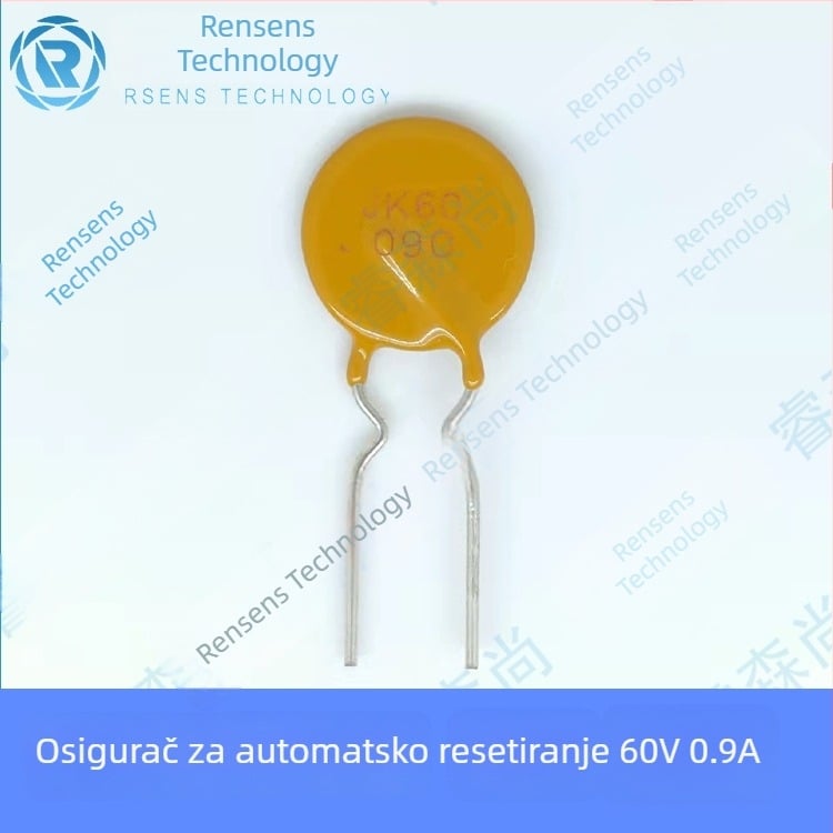 JK60-090 Jinke Plug-in PPTC resettable osigurač 0.9A 60V zaštitni element