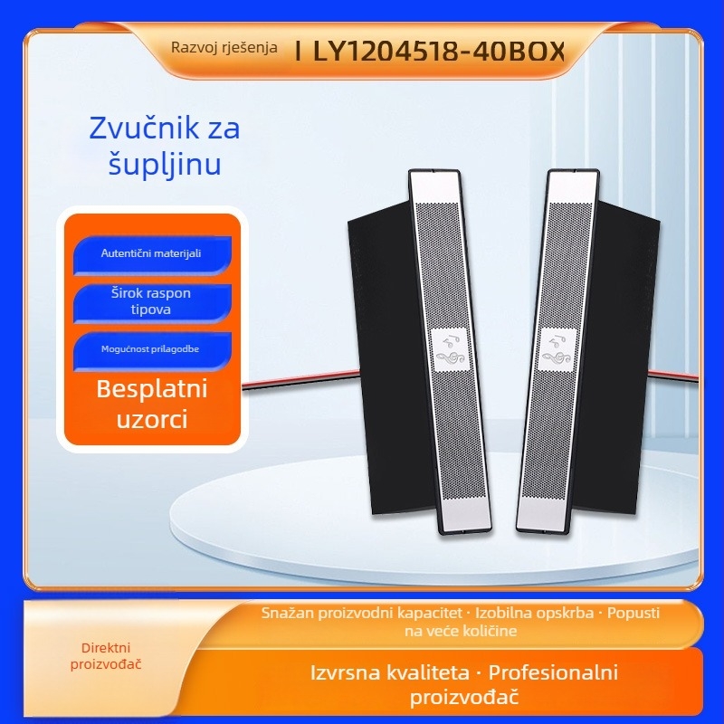 Sound Pilot Bluetooth zvučnik 40 mm za pametno kupaonsko ogledalo – 4 Ω, 3 W, bočni izlaz zvuka, visoka vjernost zvuka
