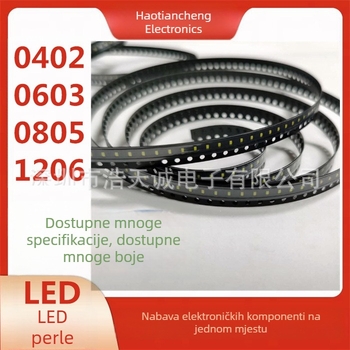0402 LED perle visoke sjajnosti, višebojne: crvena, žuta, plava, zelena, bijela, ljubičasta, ružičasta, narančasta, za endoskop