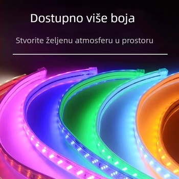 LED visokovoltni trak za vanjsku upotrebu 220V, vodootporan i fleksibilan, pogodan za tunele i mostove, visoka svjetlina