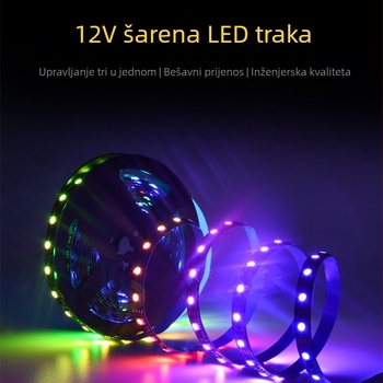1934 LED traka s promjenom boje za barove, KTV klubove i spa salone, kontura osvjetljenje zgrade, 12V, 60 LED 5050 SMD, kut snopa 120°, nije vodootporna