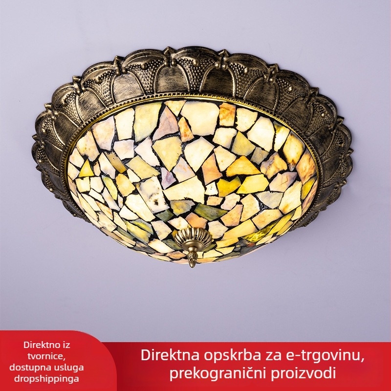 Američka seoska stropna svjetiljka, retro, minimalistički rustikalni stil, za spavaću sobu, dnevni boravak, blagovaonu, kafić, hodnik