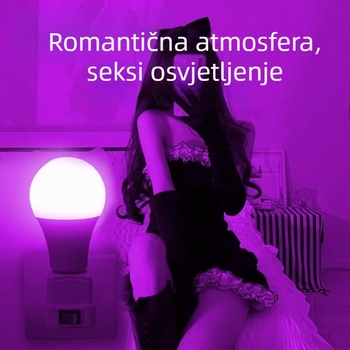 Romantična ružičasta lampa za spavaću sobu, noćna svjetiljka na utičnicu za parove