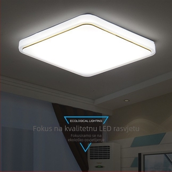 LED plafonska svjetiljka – modern minimalistički pravokutni dizajn za dnevnu sobu, spavaću sobu, radnu sobu, balkon i kuhinju
