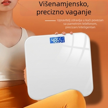 Nova poboljšana kućna elektronička vaga, točna, kompaktna i visoke preciznosti, punjiva vaga za tjelesnu masnoću i težinu