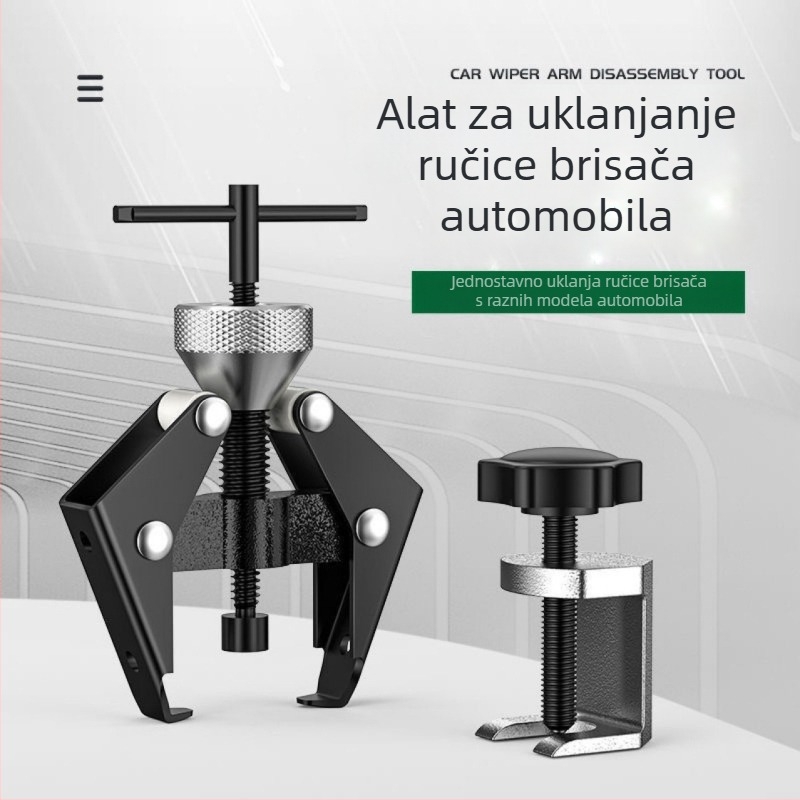 Prilagodljiv alat za demontažu ramena brisača automobila