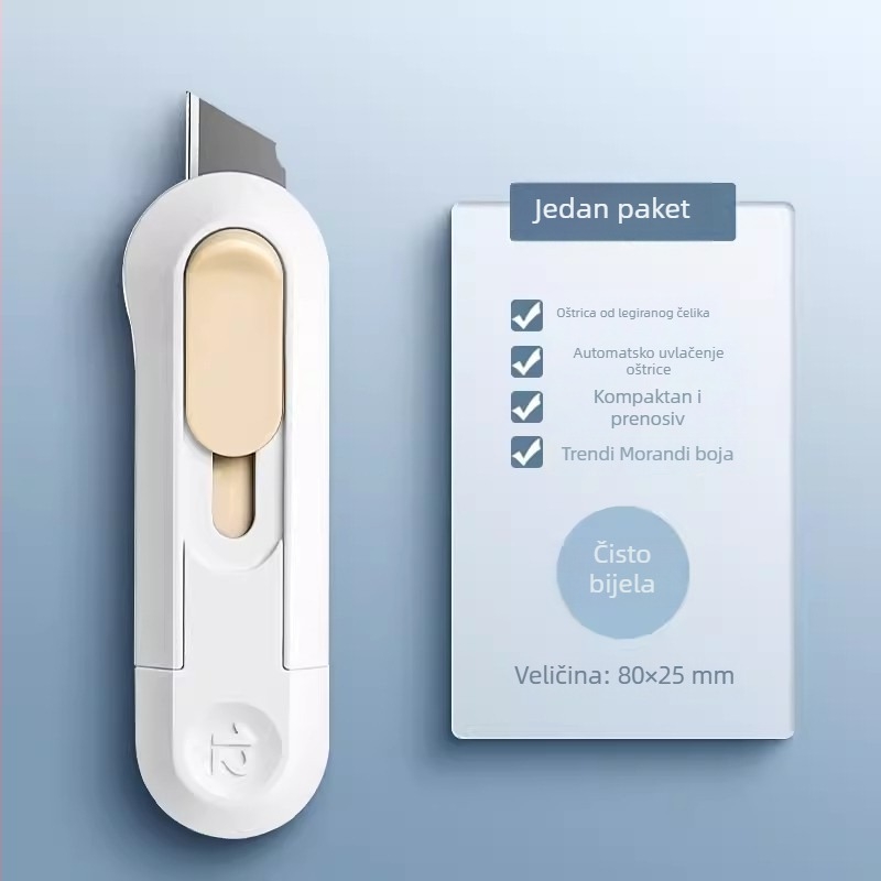 Deli NS065 Mini nož za rezanje papira, kućište od aluminijske legure-ABS