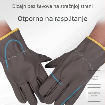 Rukavice za zavarivanje od goveđe kože - otporne na visoke temperature, otporne na habanje, mekane zaštitne radne rukavice